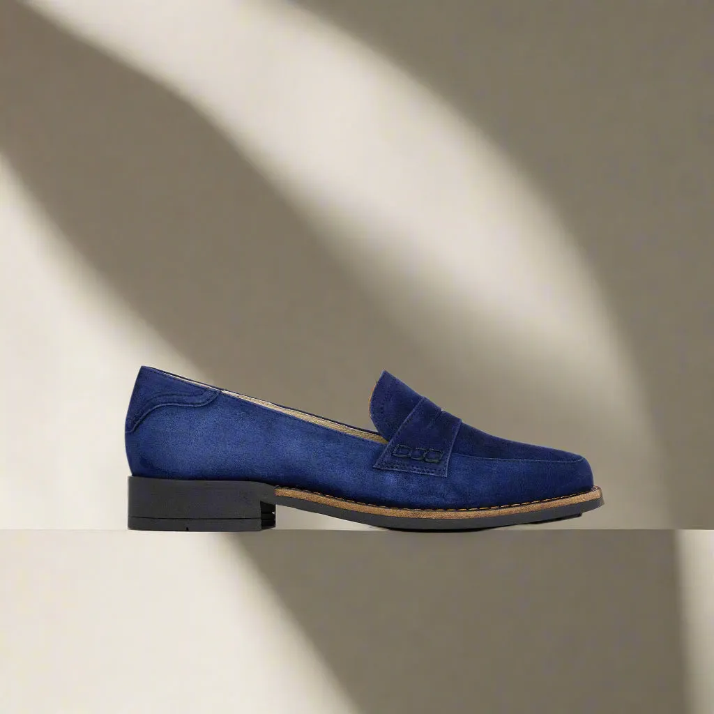 Nadia - Navy Suede