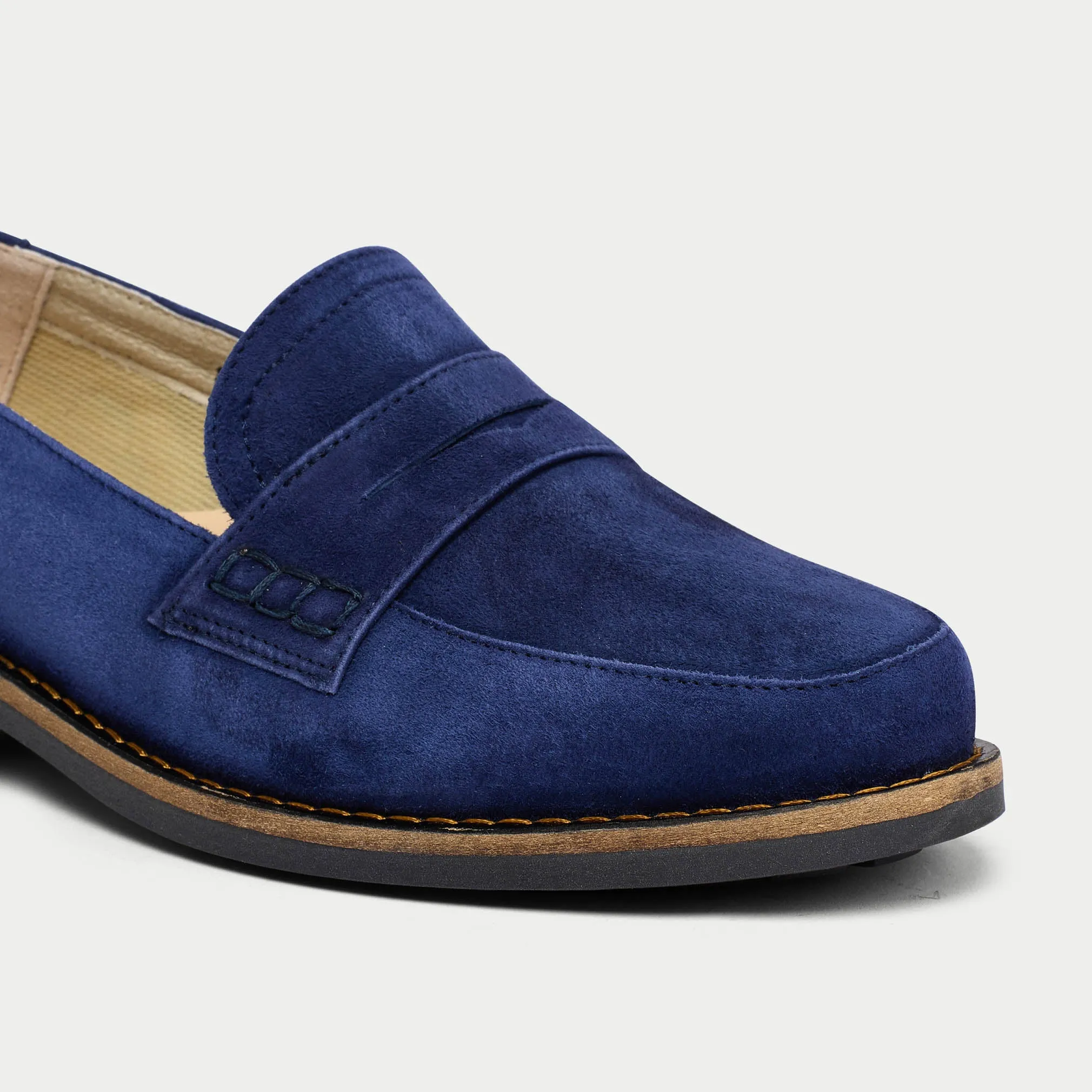 Nadia - Navy Suede