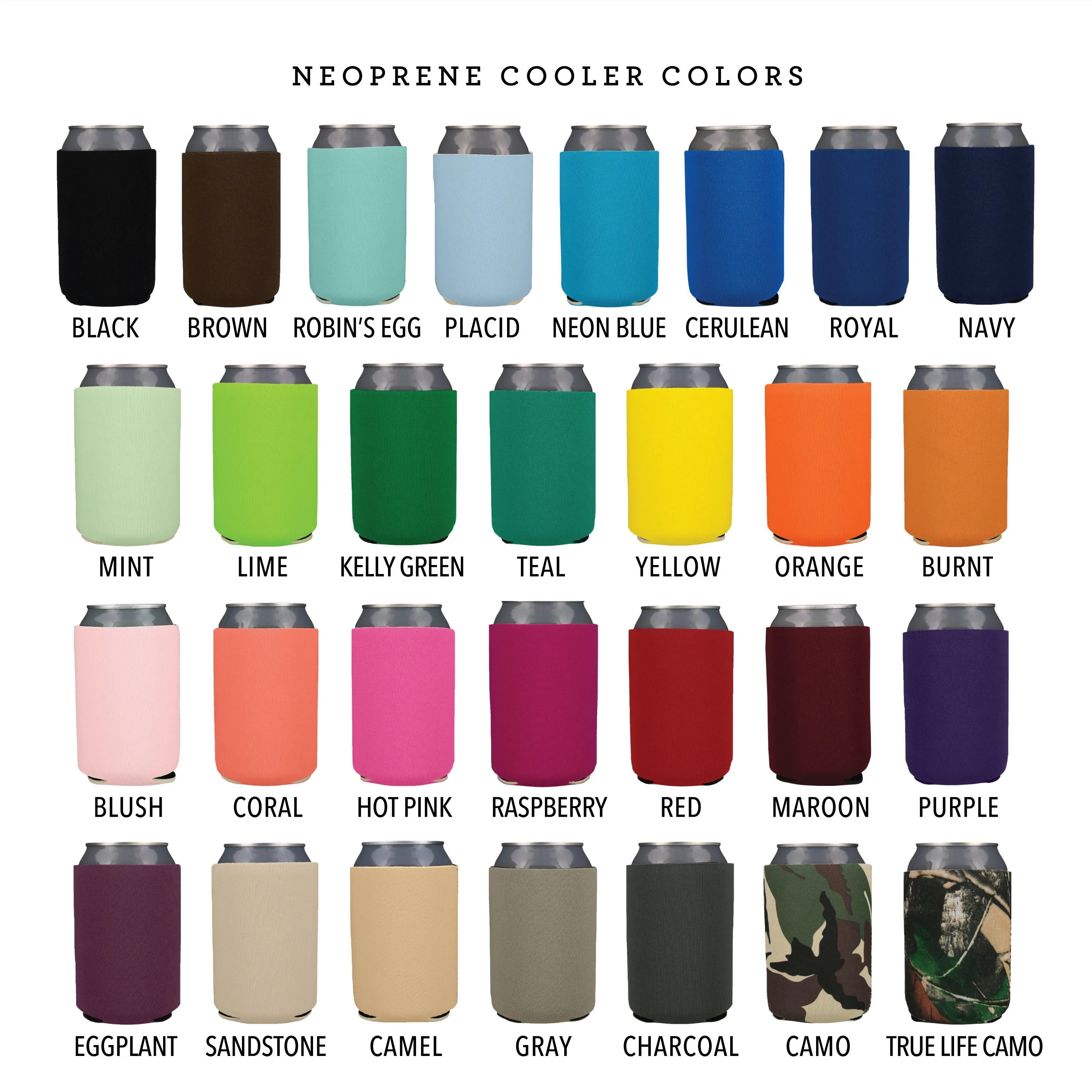 Neoprene Wedding Can Cooler #137 - Let The Adventure Begin