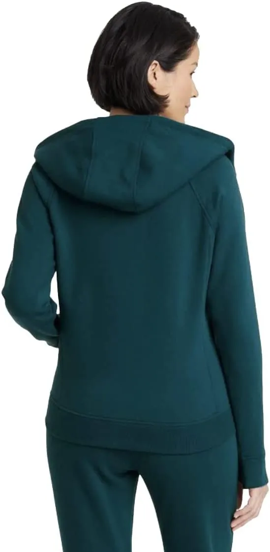 New Women's Fleece Full Zip Hooded Sweatshirt - All in Motion XXL NWT  NAVY TEAL Sz XXL