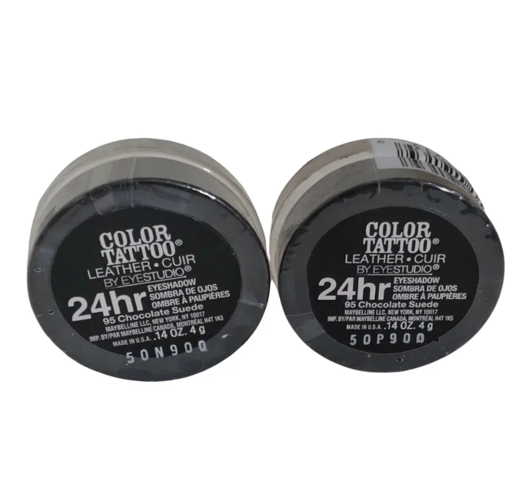 Pack of 2 Maybelline New York Color Tattoo Eyeshadow, Chocolate Suede 95