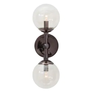 Polaris Brown Nickel Sconce