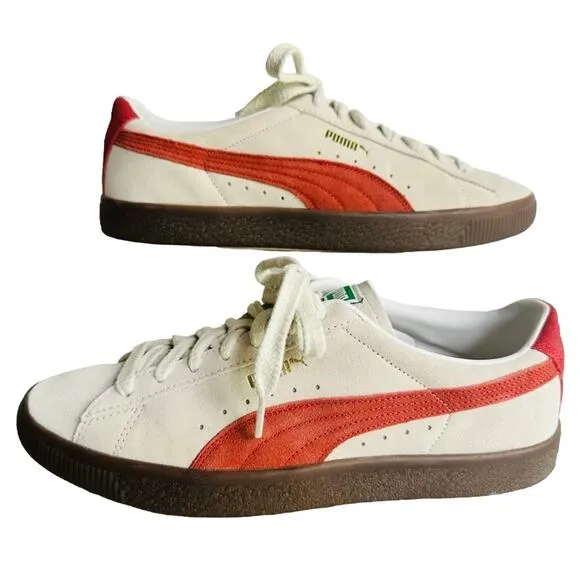 Puma Suede Vintage Men's Size 9 Pistine Chili Oil Cream Gum Sole #374921-16