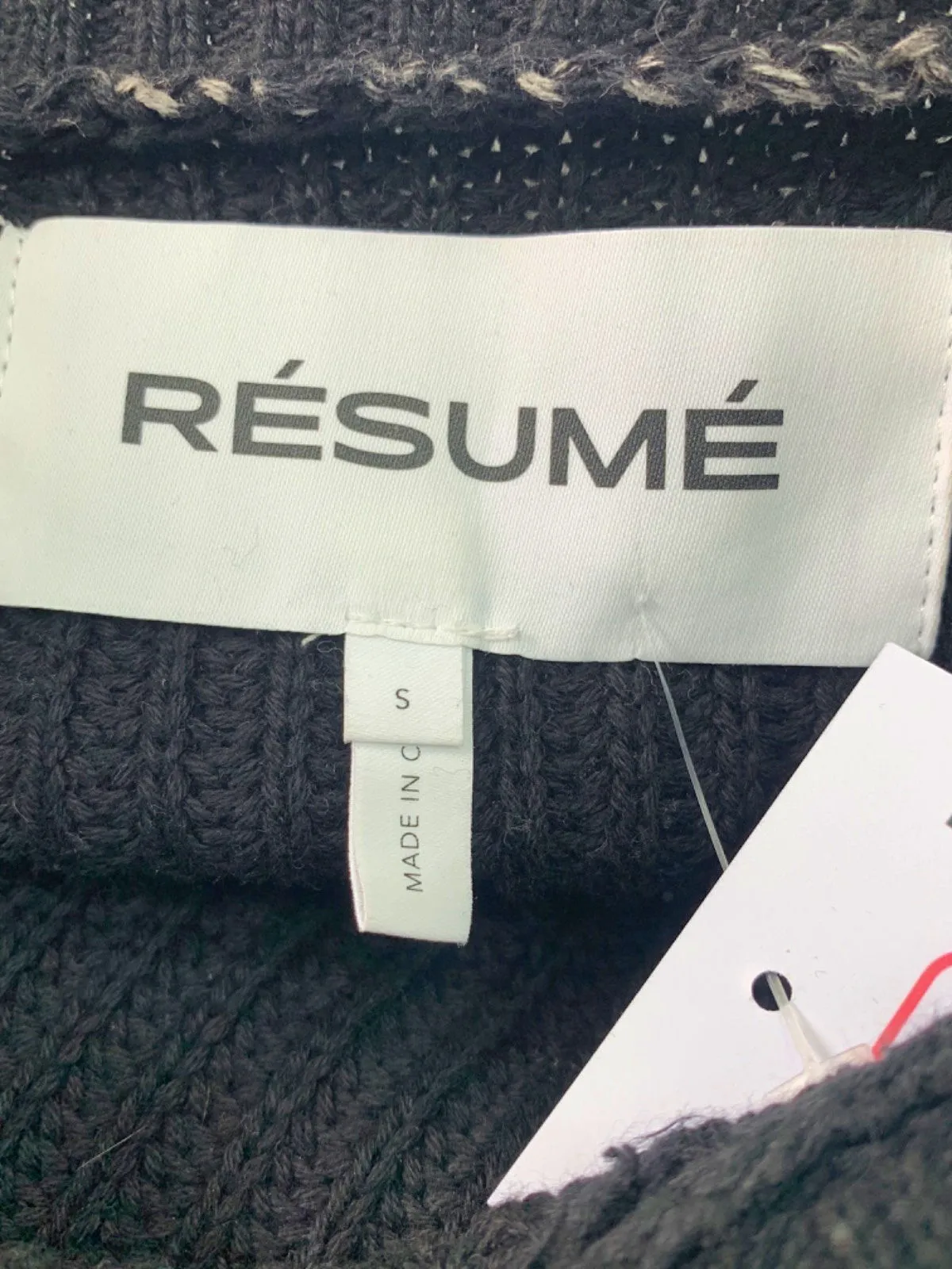 Résumé Black Knitted Jumper UK S