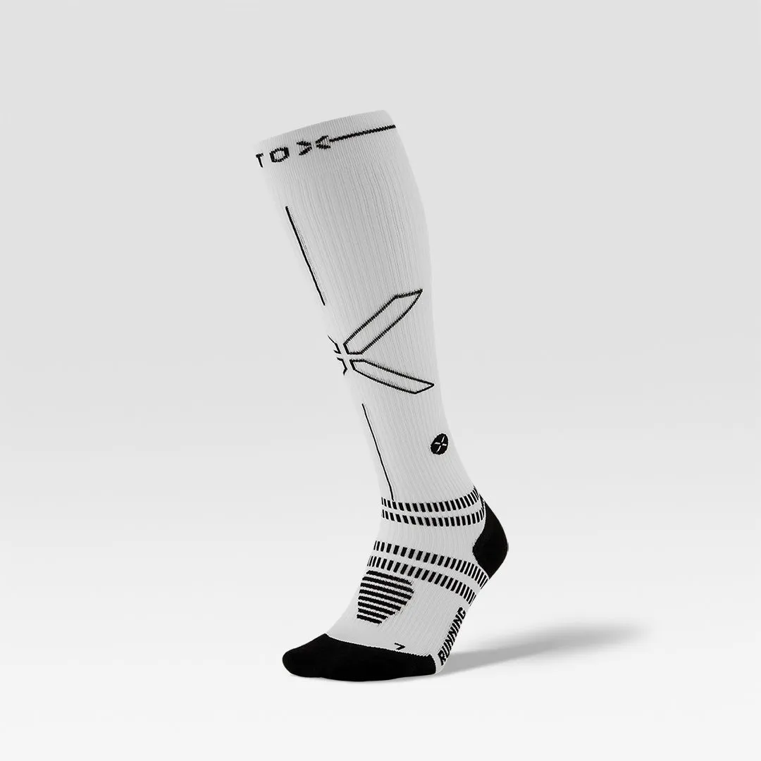 Running Socks Men | White / Black