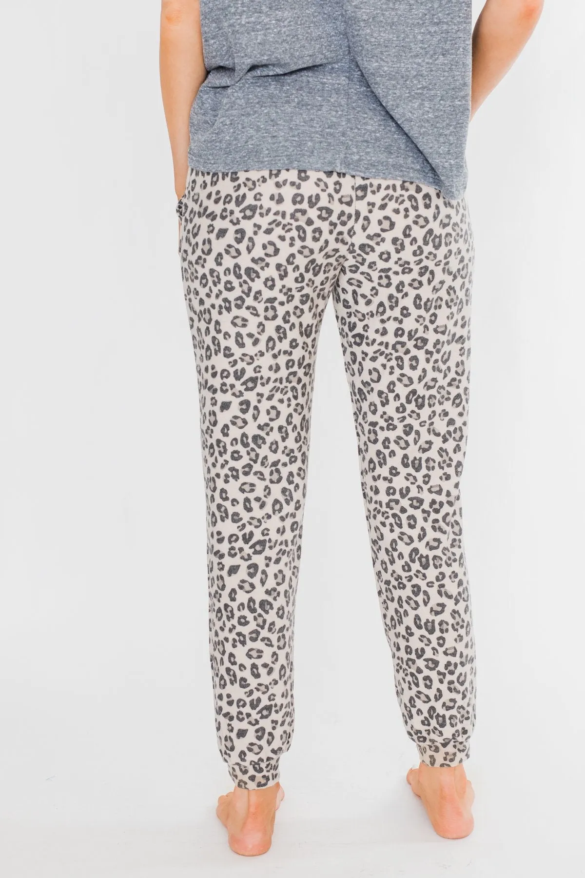 Running Wild Leopard Print Joggers
