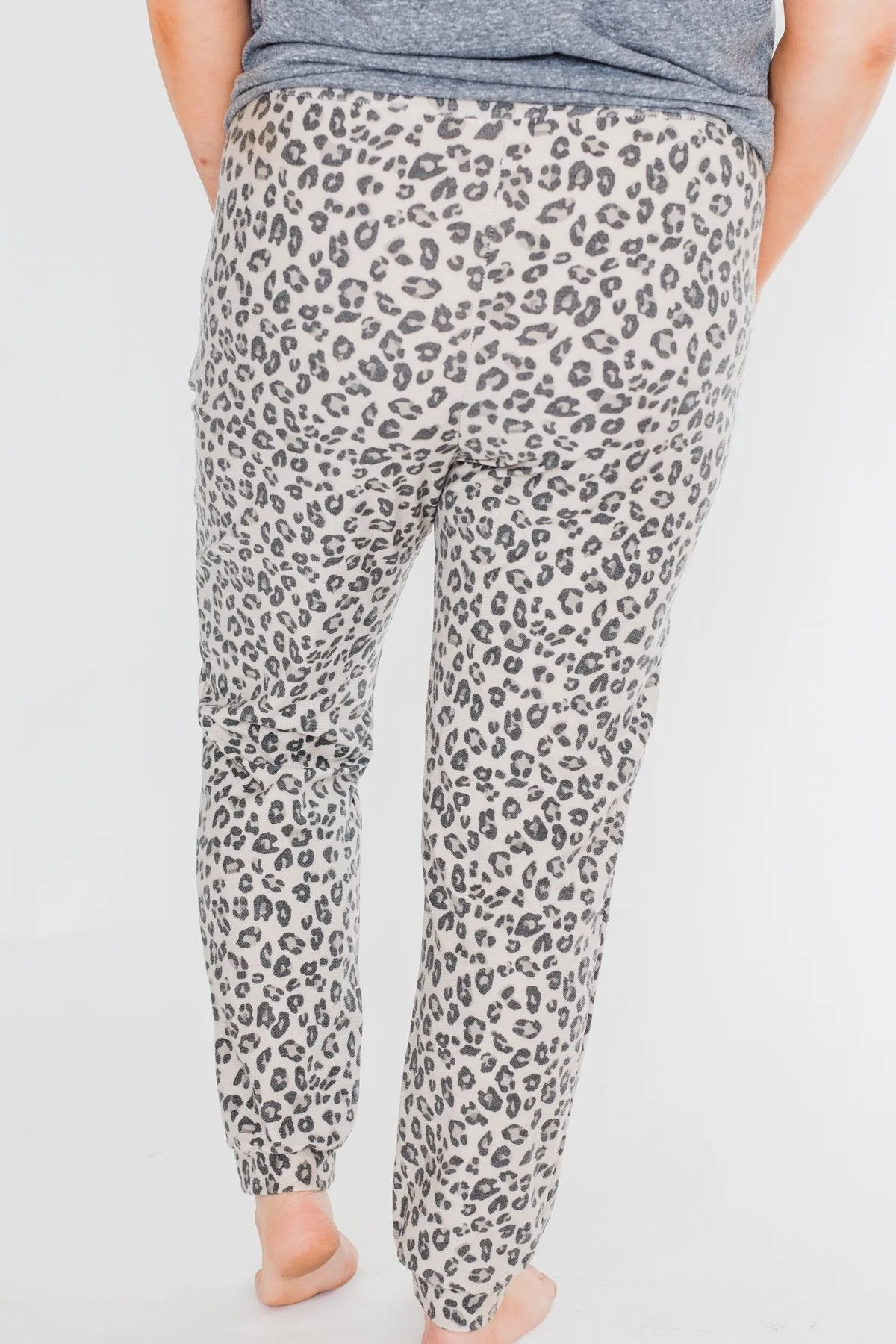 Running Wild Leopard Print Joggers