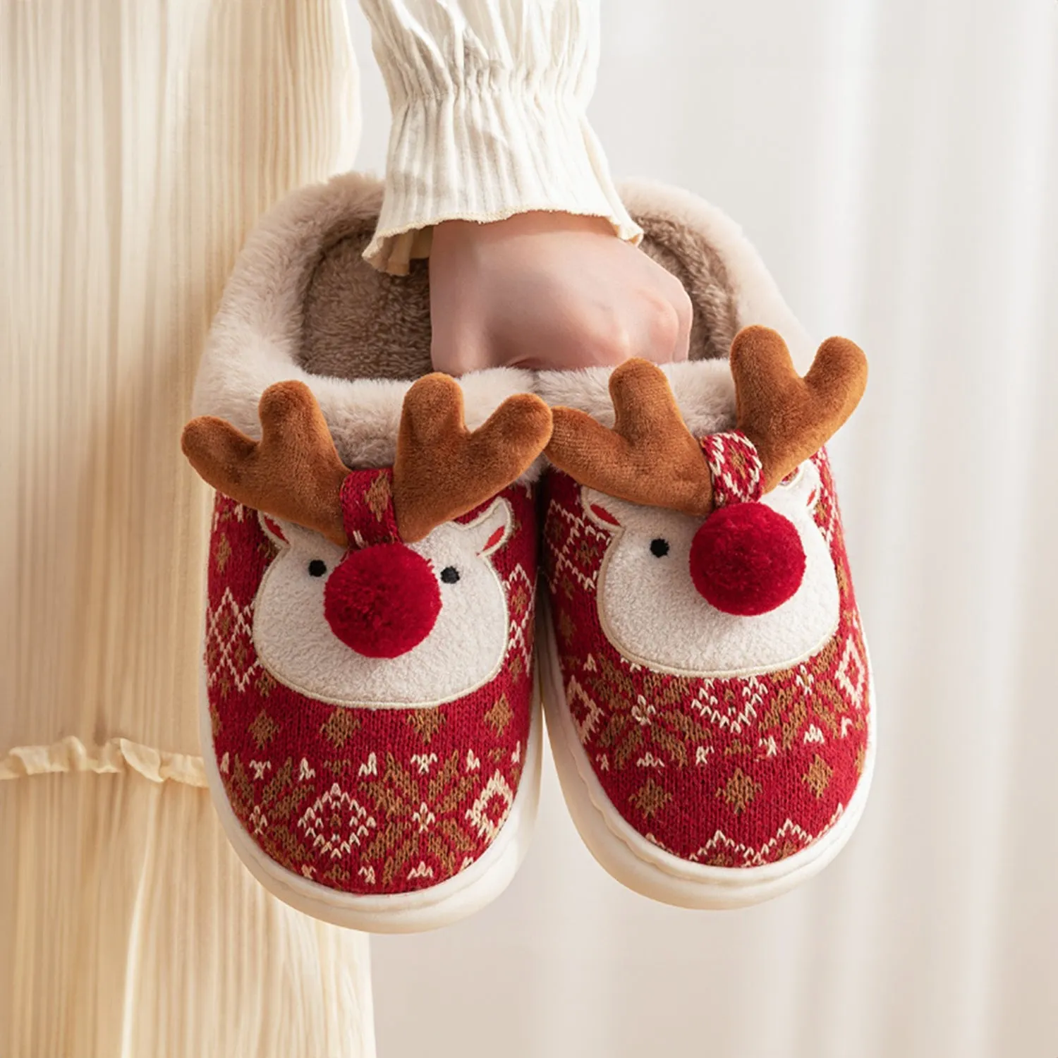 SHOEGEEᵀᴹ Elk Cute Slippers
