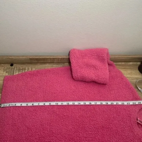Skims Cozy Pink Crew Neck Pullover Jumper Sweater SZ MED