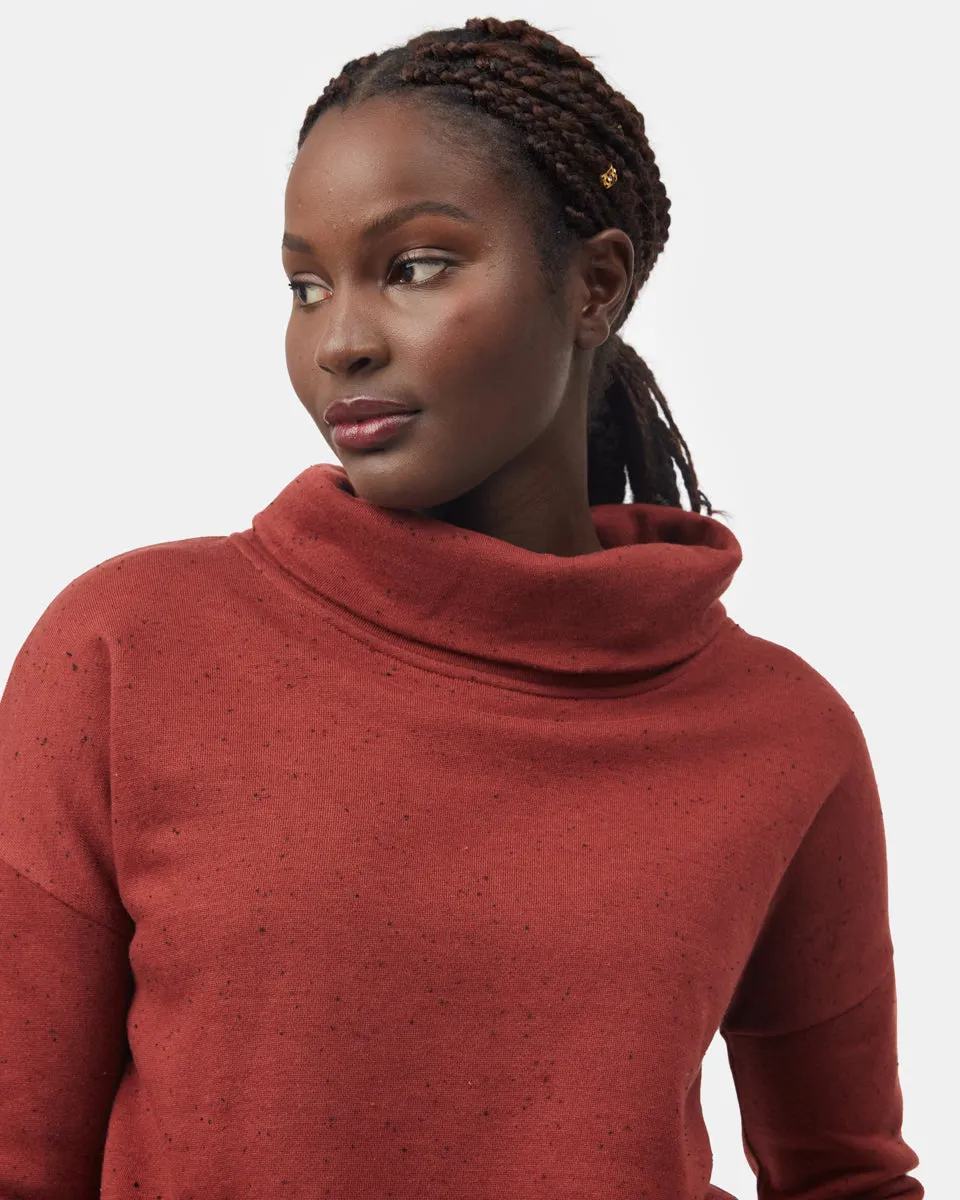 Speckled Cowl Neck Fleece