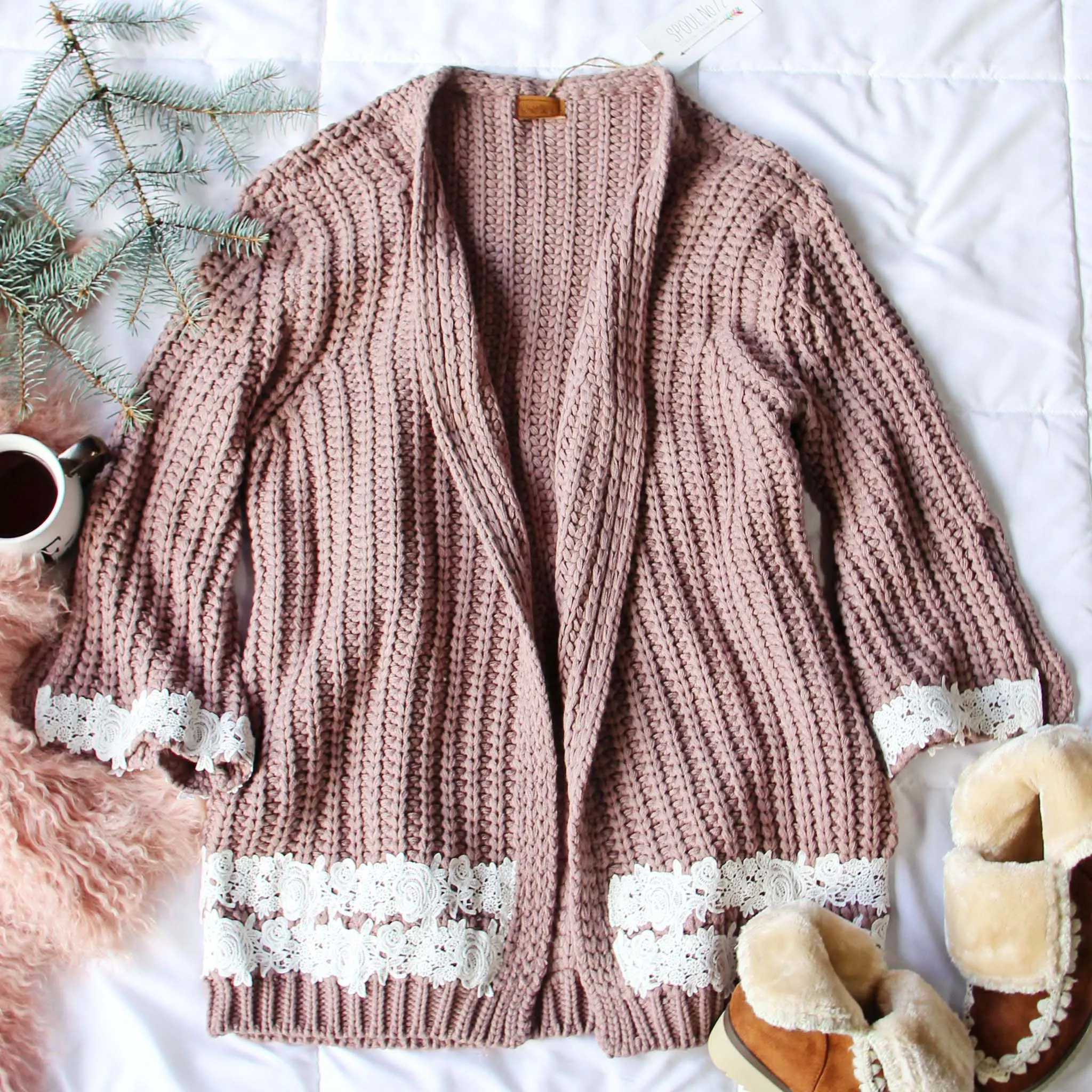 Spool Lux Knit   Lace Sweater