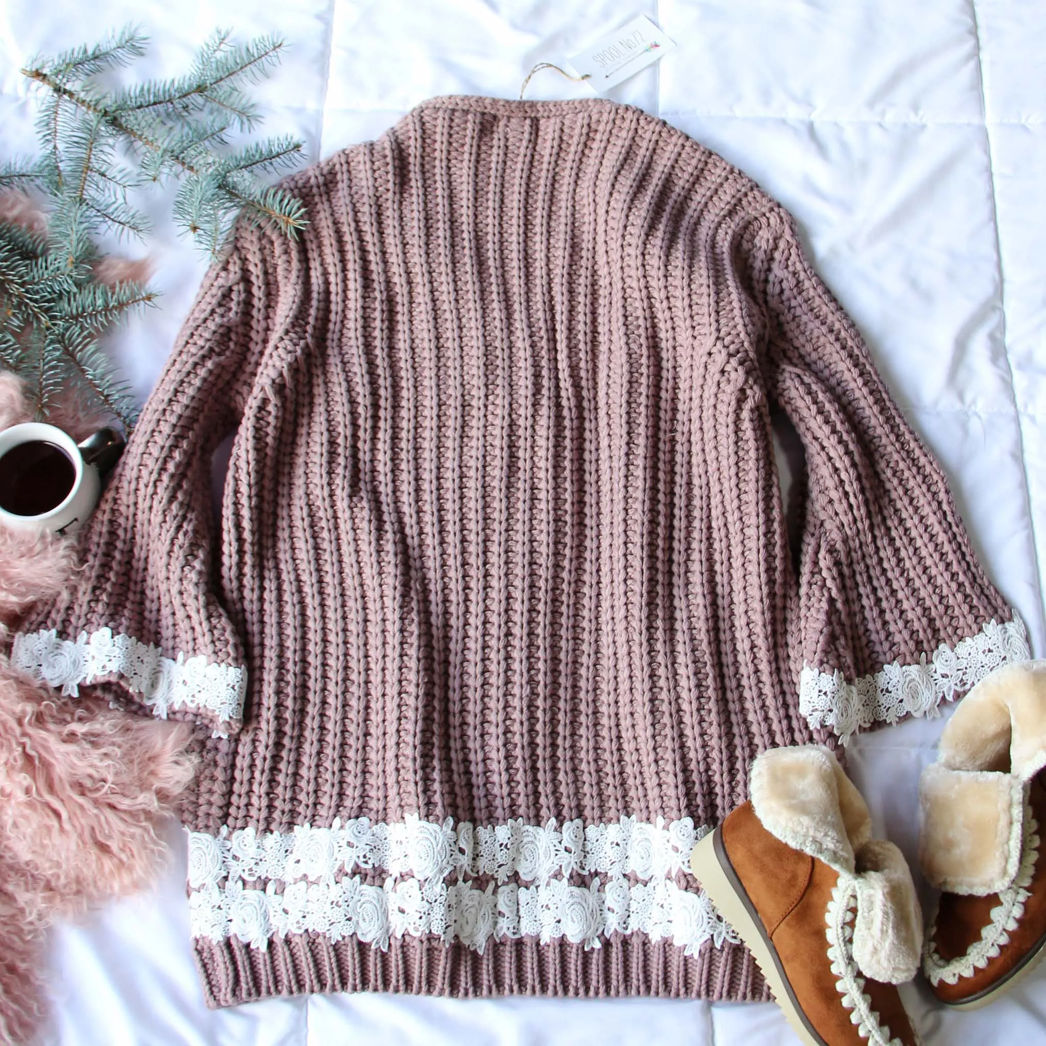 Spool Lux Knit   Lace Sweater
