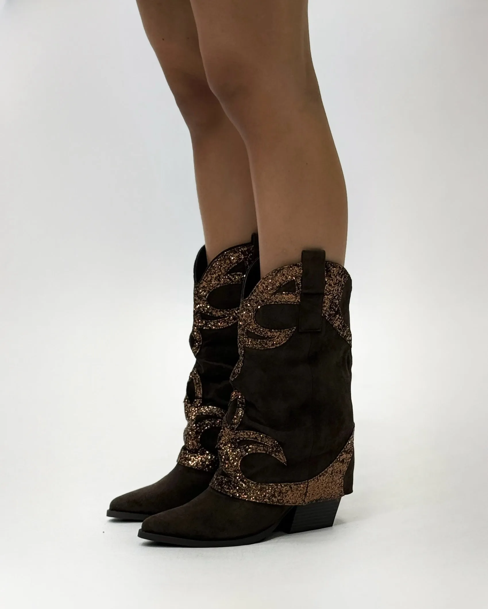 Stivali camperos con paillettes