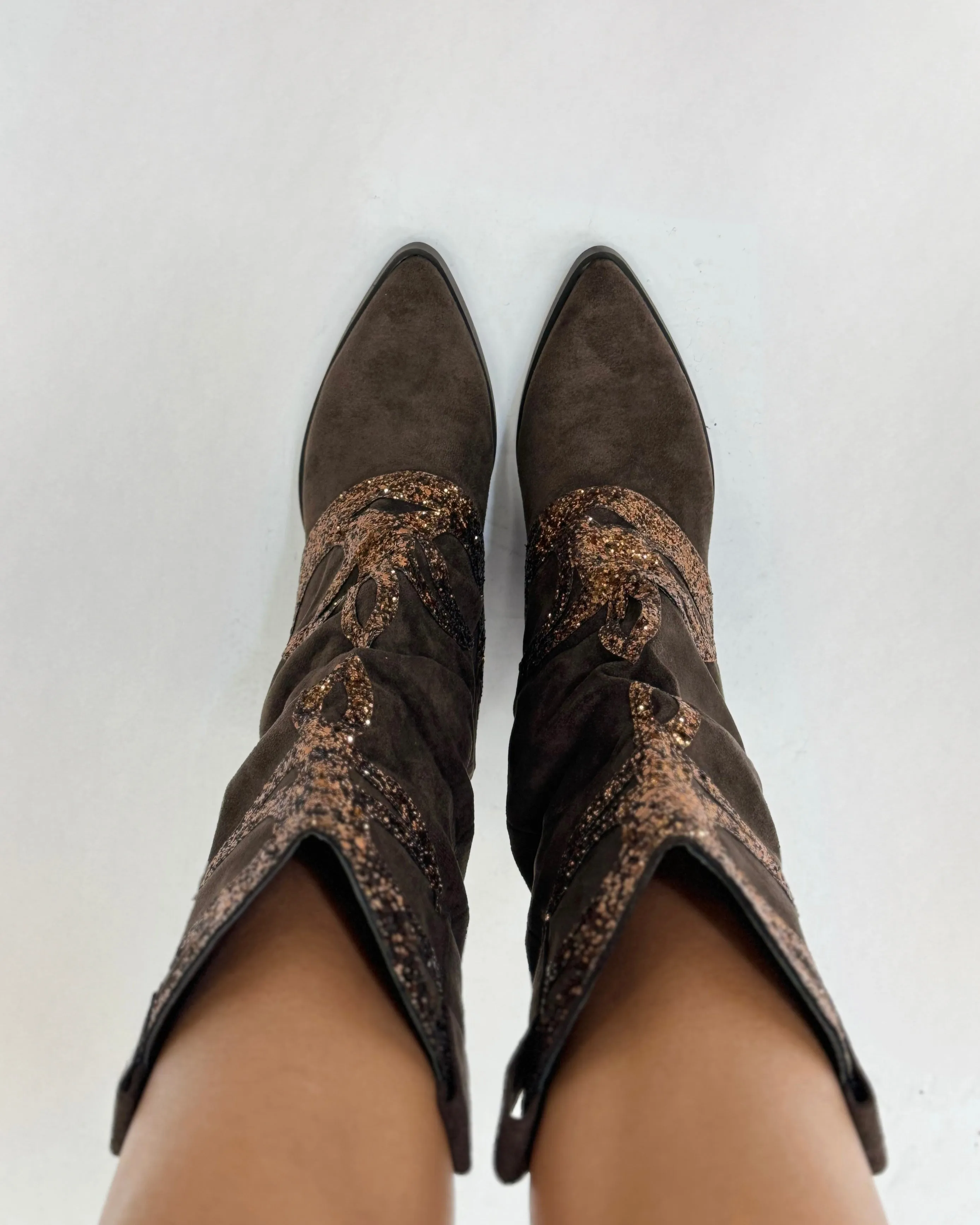 Stivali camperos con paillettes