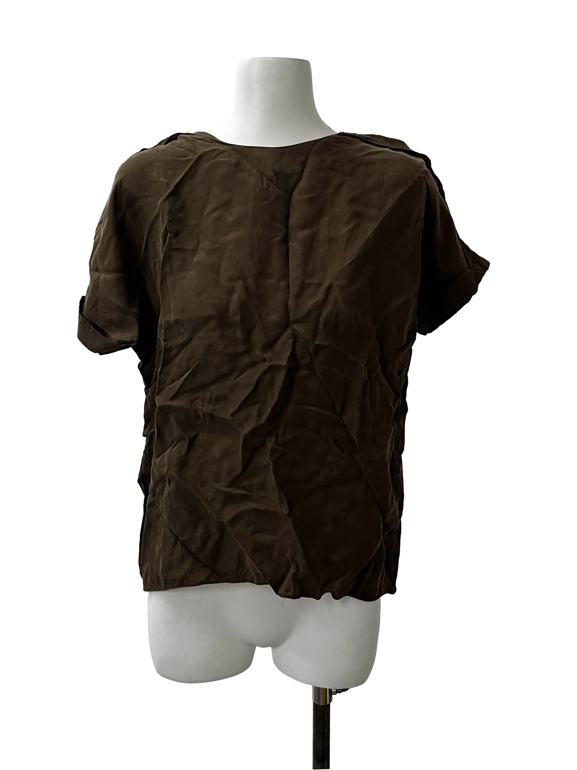 Suede Dark Green Top