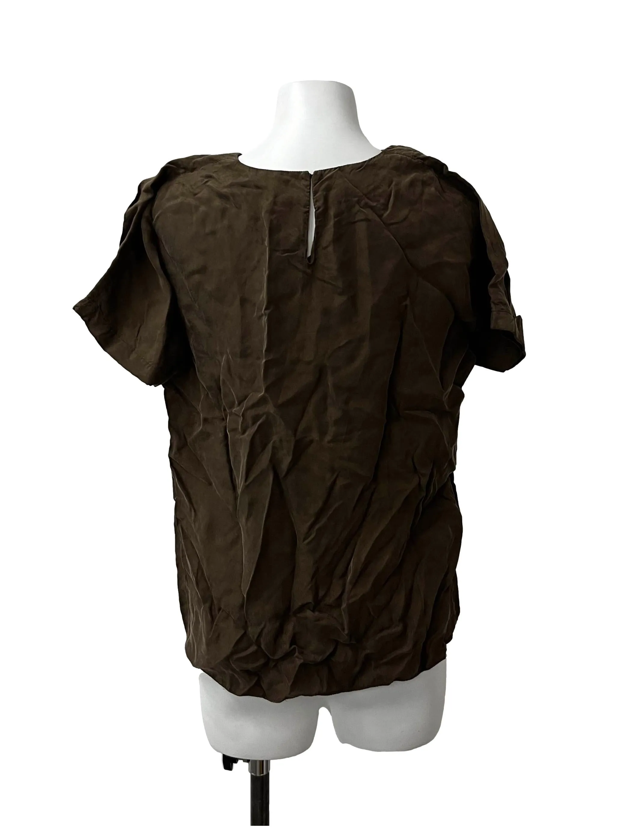 Suede Dark Green Top