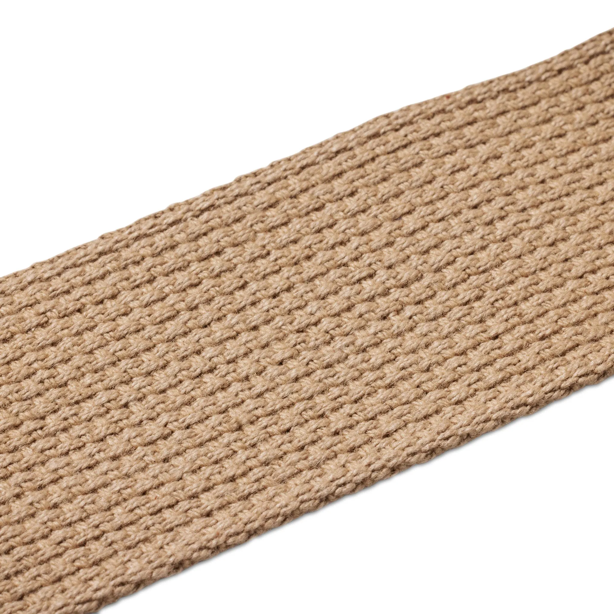 Taylor 2Inch GS Mini Guitar Strap w/Amber Buckle, Tan Cotton