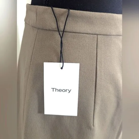 Theory 6 Pencil Skirt NWT Minimalist Preppy Light Academia Collegiate Style