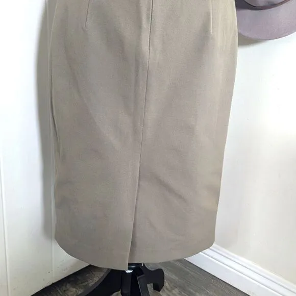 Theory 6 Pencil Skirt NWT Minimalist Preppy Light Academia Collegiate Style