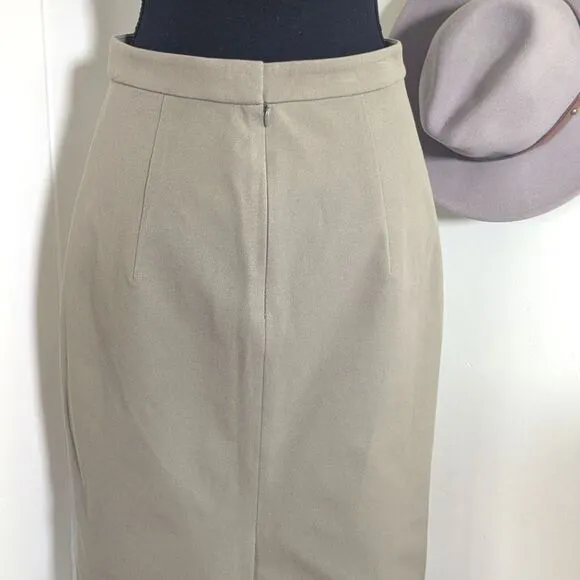 Theory 6 Pencil Skirt NWT Minimalist Preppy Light Academia Collegiate Style
