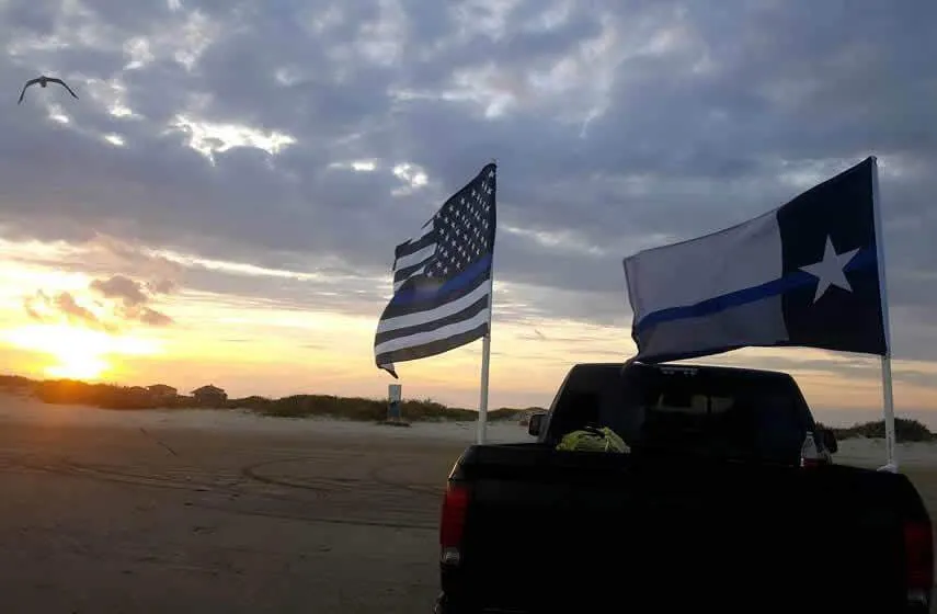 Thin Blue Line American Flag With Grommets 3 X 5 Feet