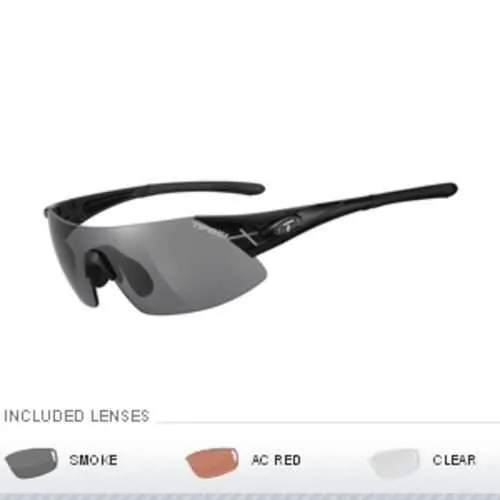 Tifosi Podium XC Asian Fit Interchangeable Sunglasses - Matte Black