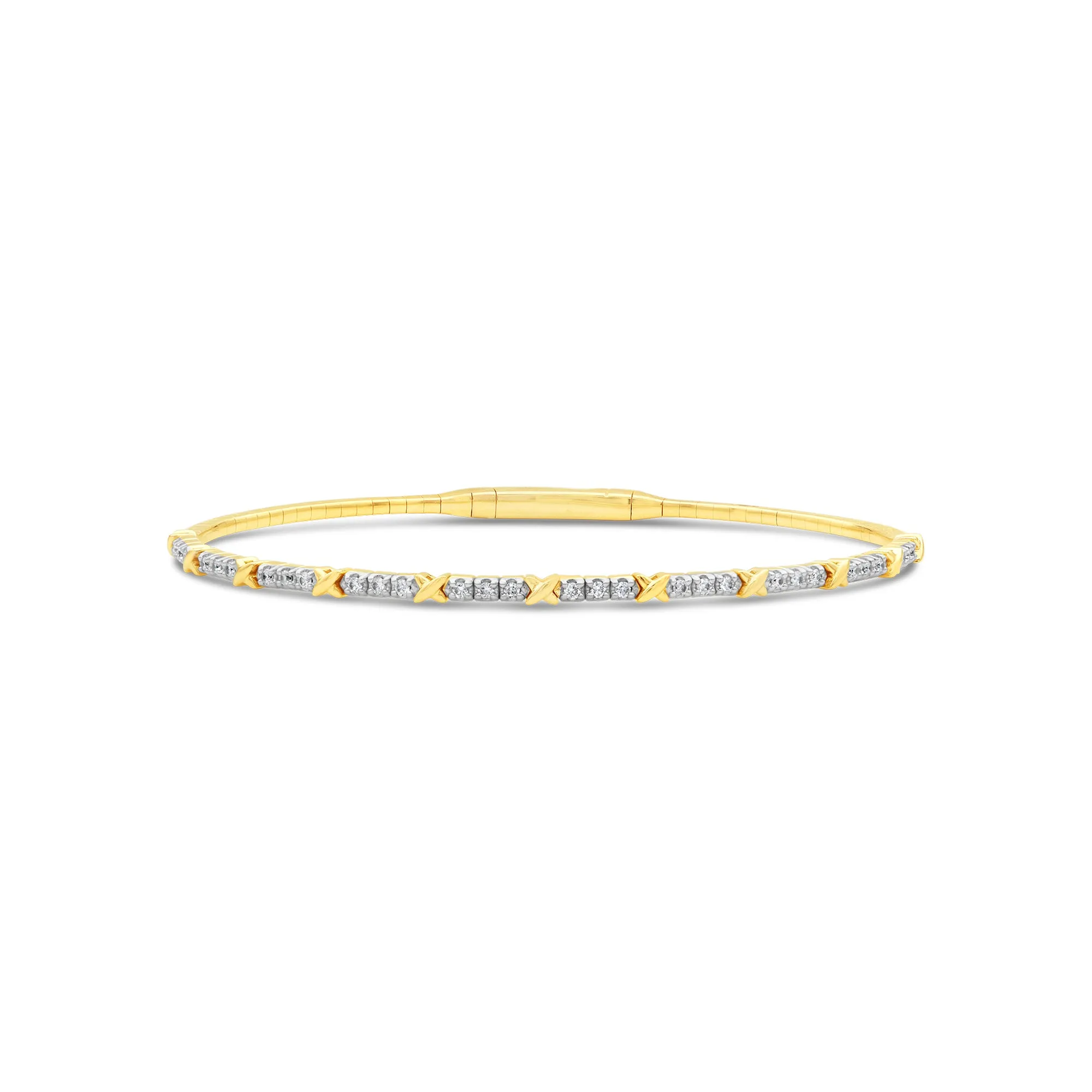 Trio Diamond Flex Bangle