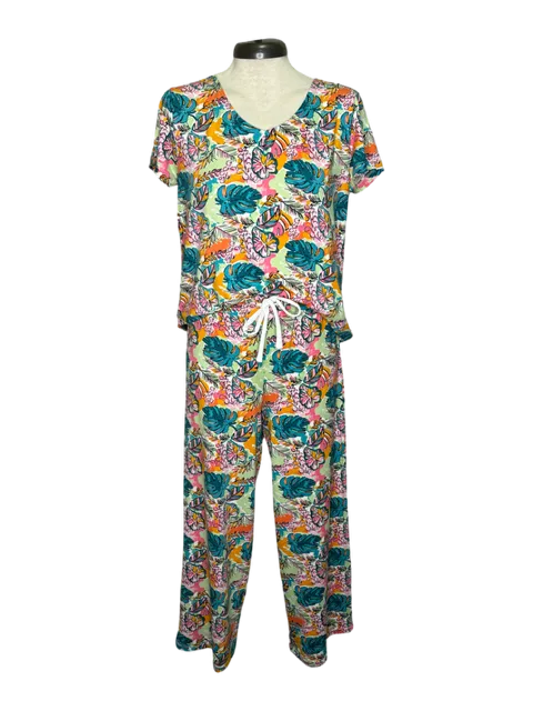Tropical Monstera Leaf Pajama Pant