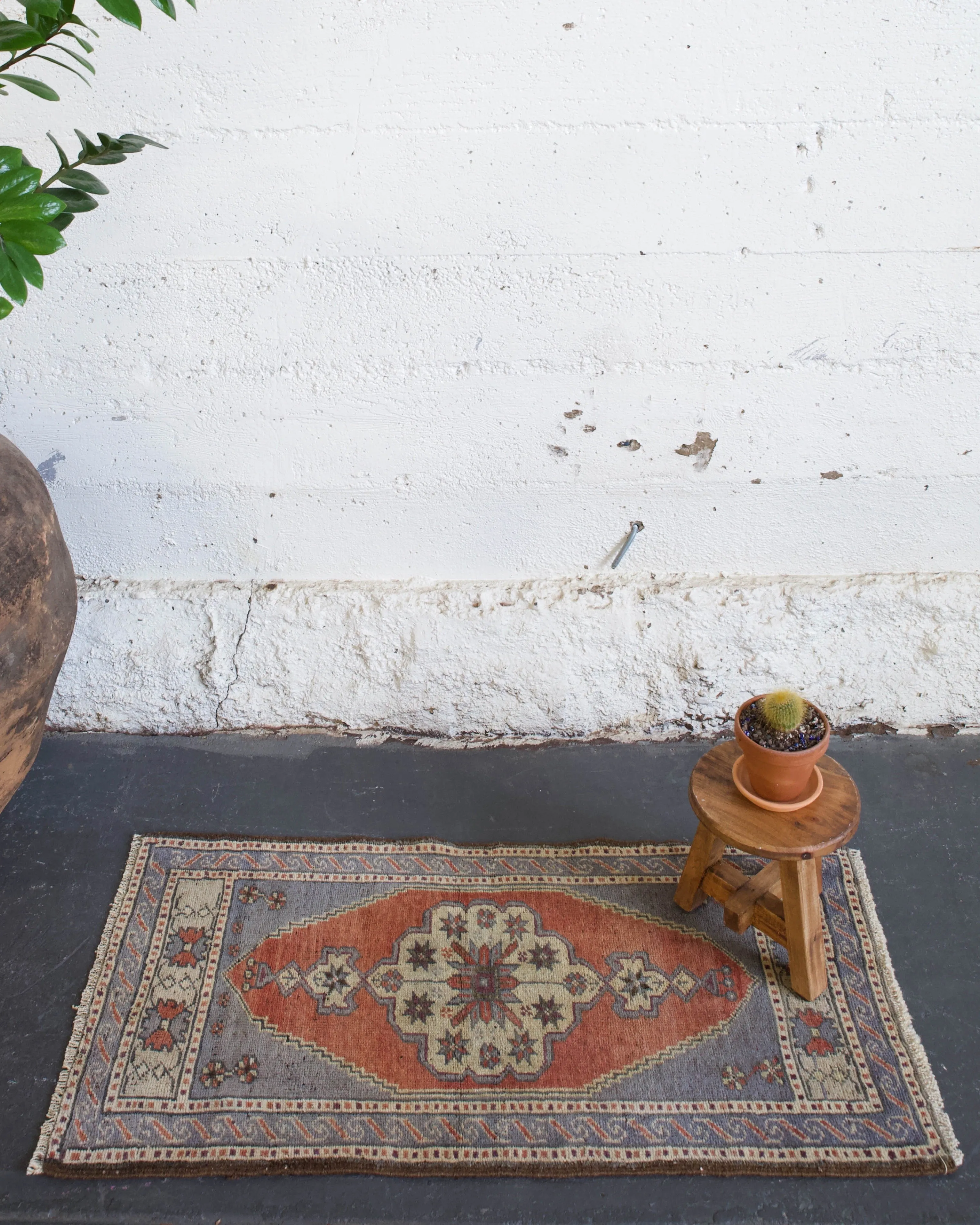 Vintage Mini Turkish Rug 1'8"x3'5"