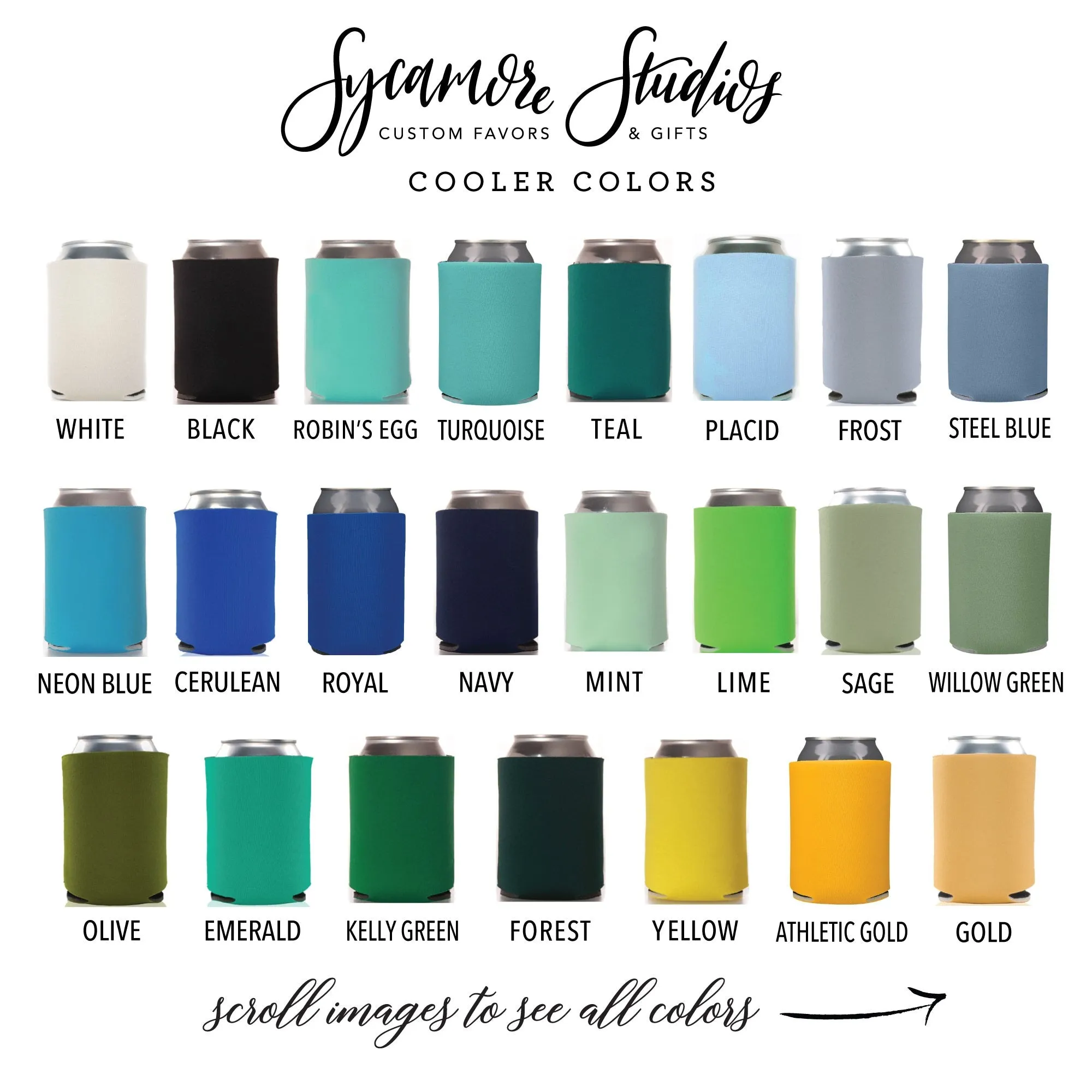 Wedding Can Cooler #28FR - Full Color