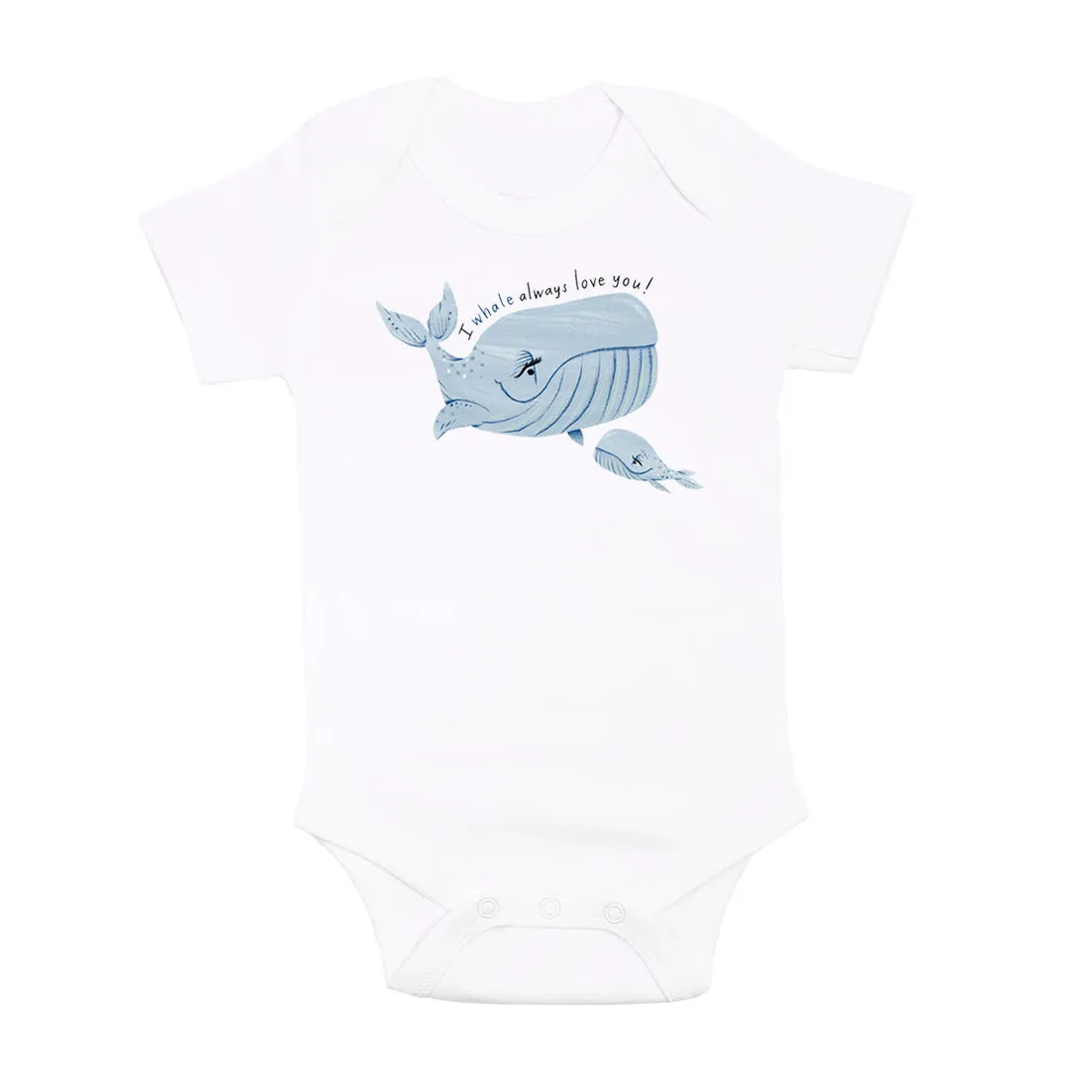 Whales "I whale always love you!" | Organic Baby Gift Basket 7pcs | Baby Boy