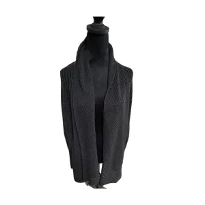 Women’s Eileen FisherGray Open Knit Drape Cardigan Sweater M