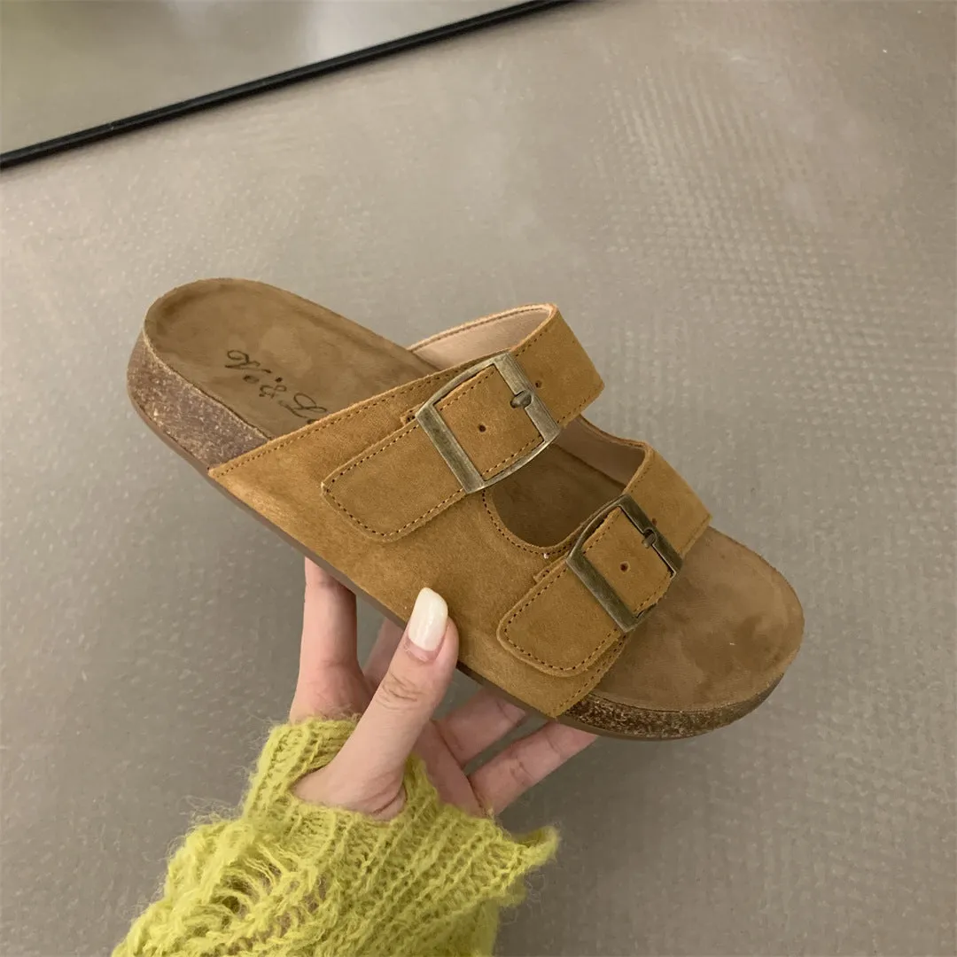 Women's Fashion Personality One Word Flip-flops
