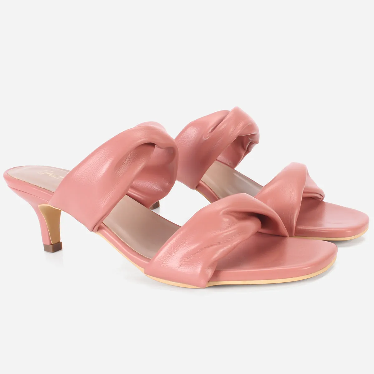 Womens "SHARITA" Dual Strap Slide In Sandals