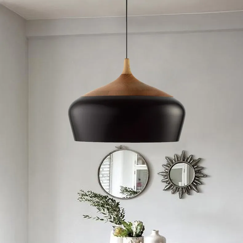 Wooden CoCo Pendant Lamp Light