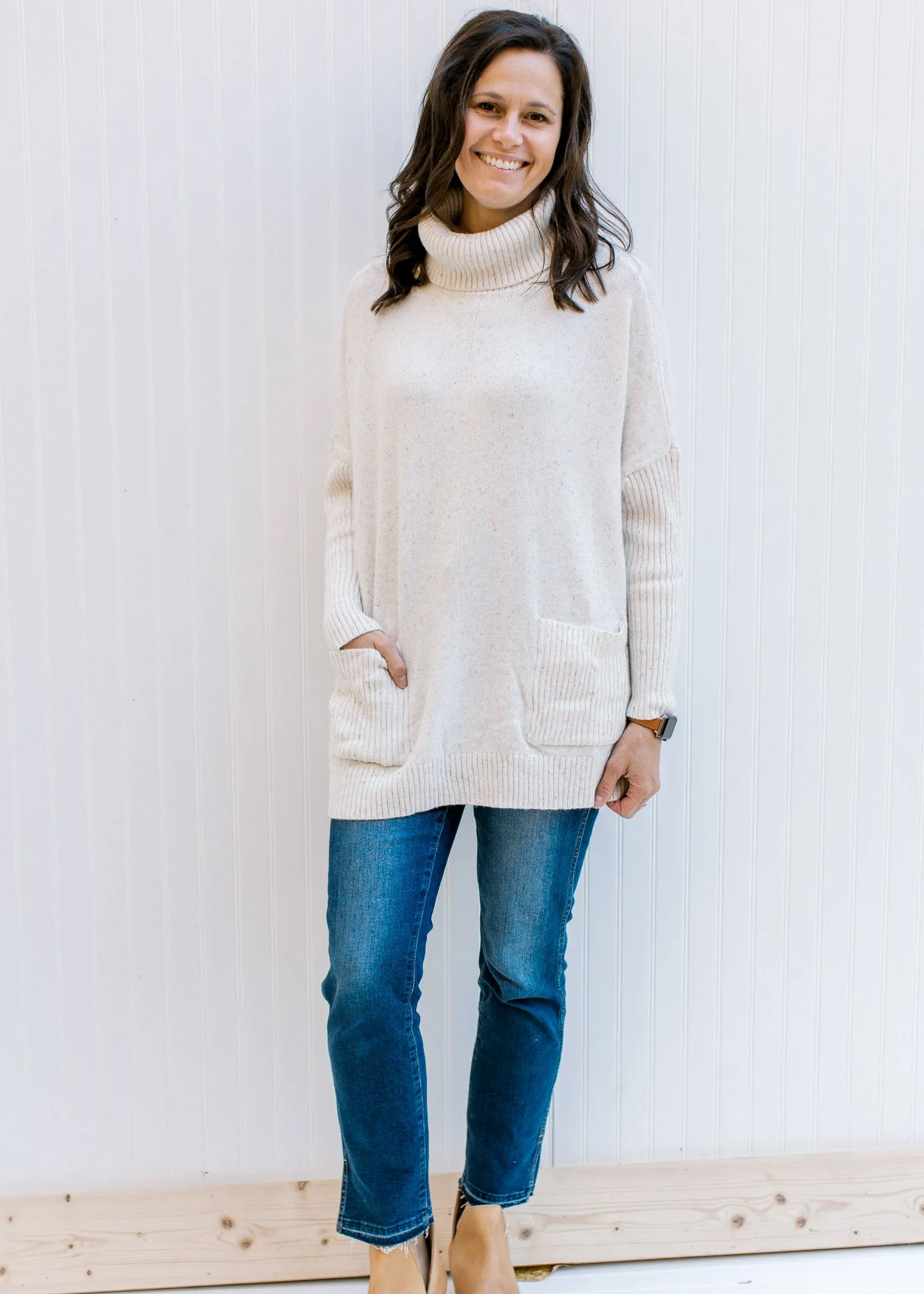 X Speckled Ivory Sweater