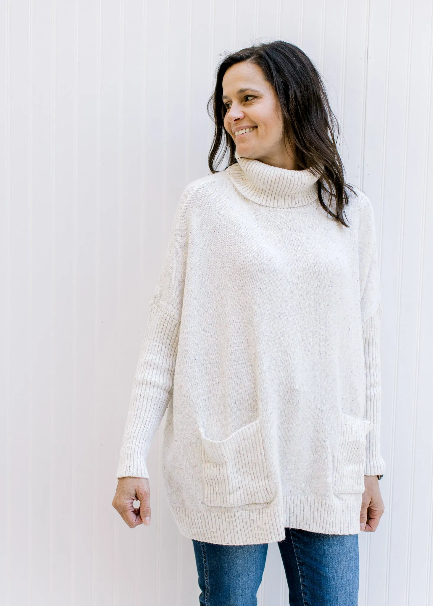 X Speckled Ivory Sweater