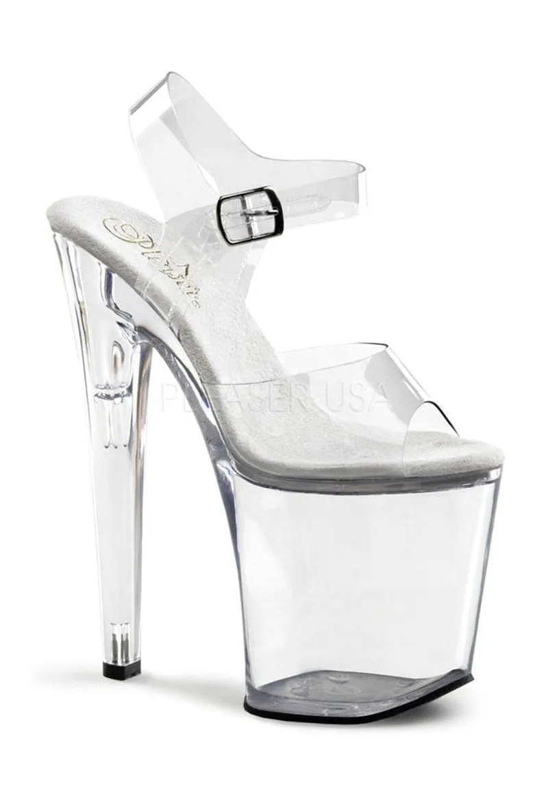 XTREME-808 Platform Sandal  | Clear Vinyl