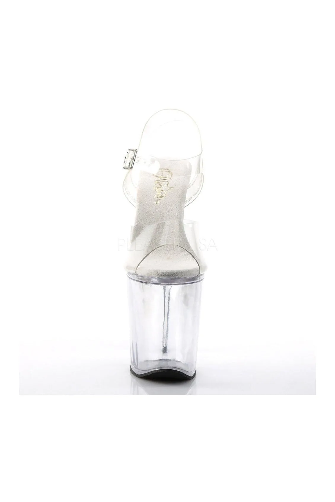 XTREME-808 Platform Sandal  | Clear Vinyl