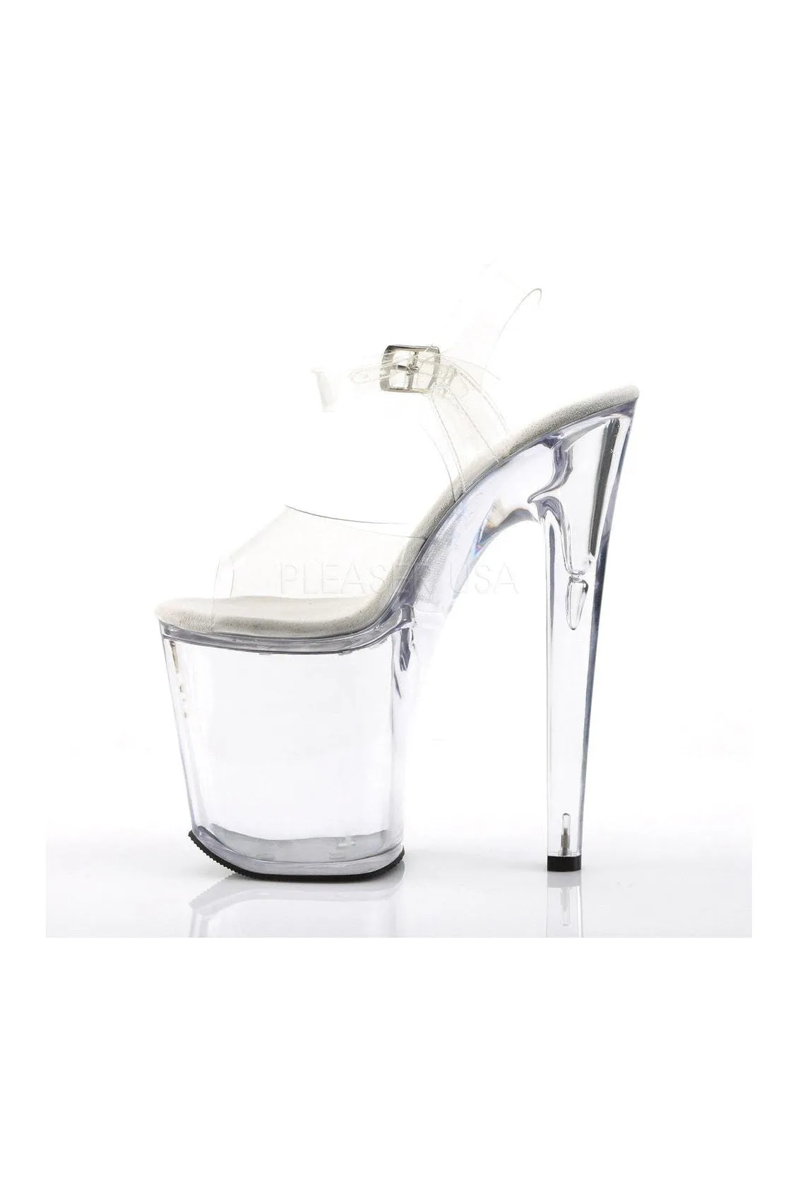 XTREME-808 Platform Sandal  | Clear Vinyl