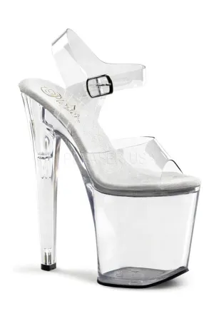 XTREME-808 Platform Sandal  | Clear Vinyl