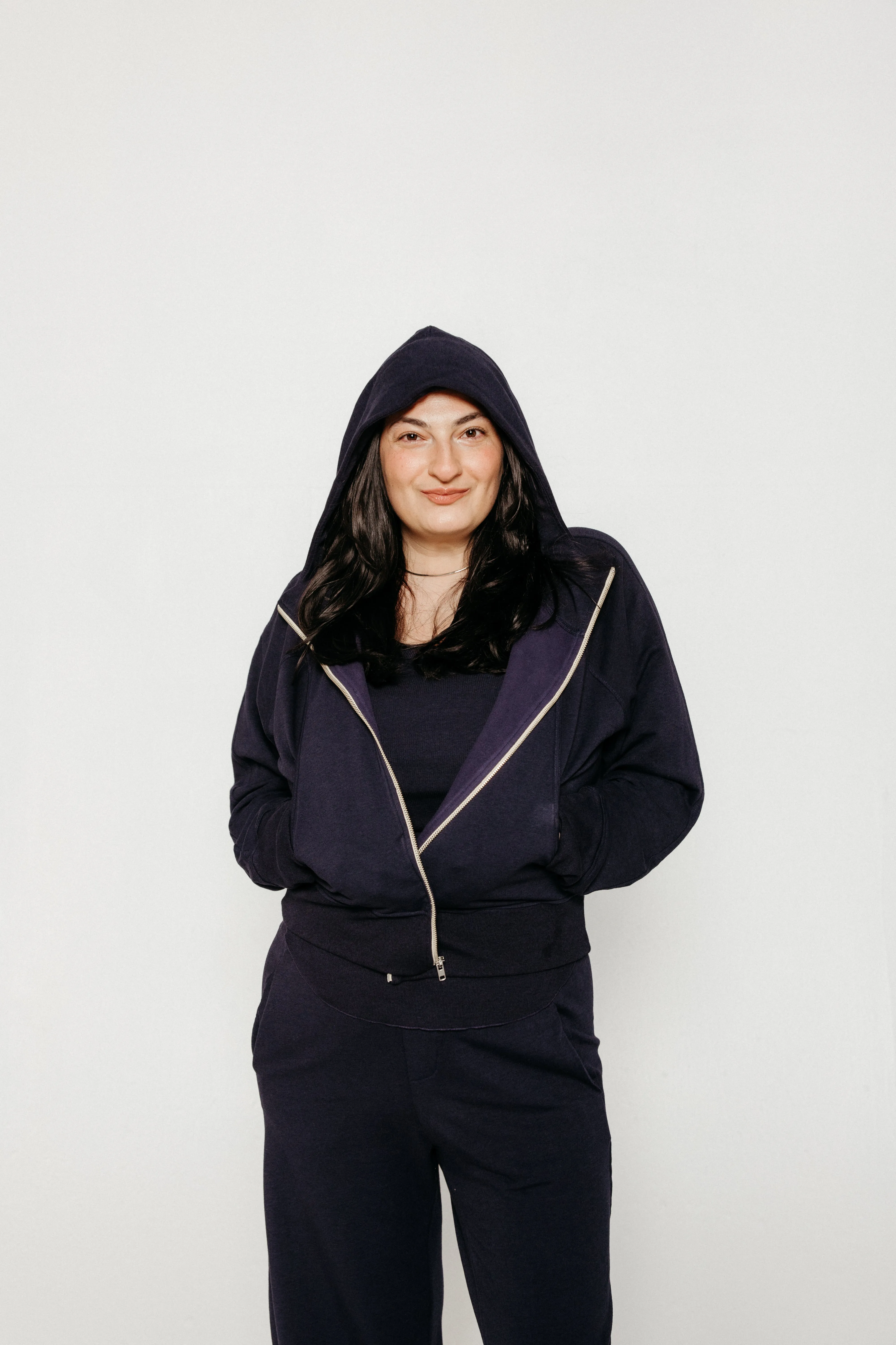 Zip-Up Hoodie Navy