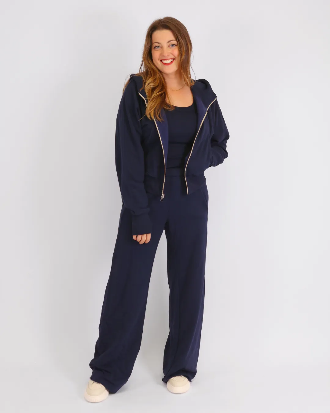 Zip-Up Hoodie Navy