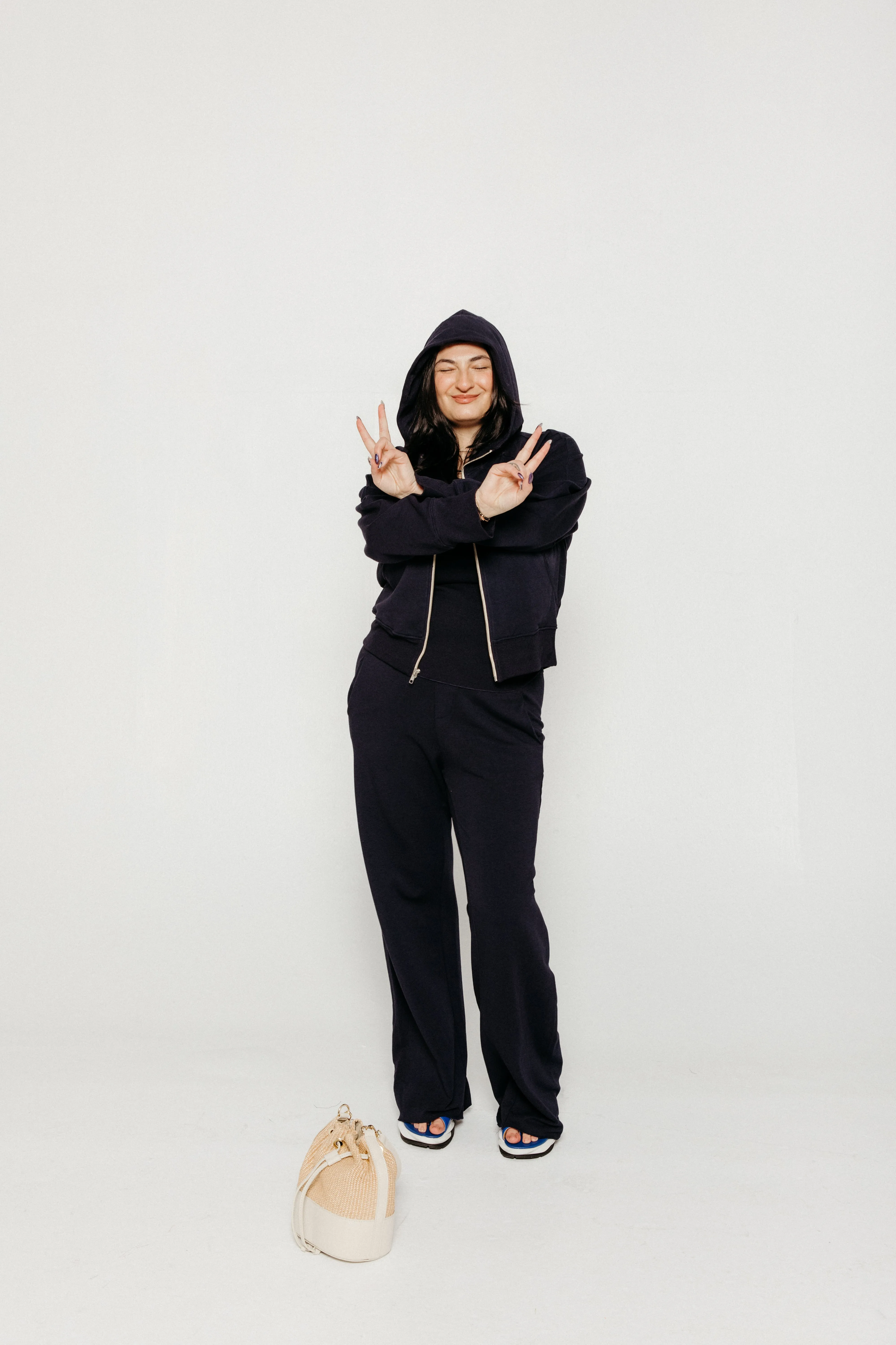 Zip-Up Hoodie Navy