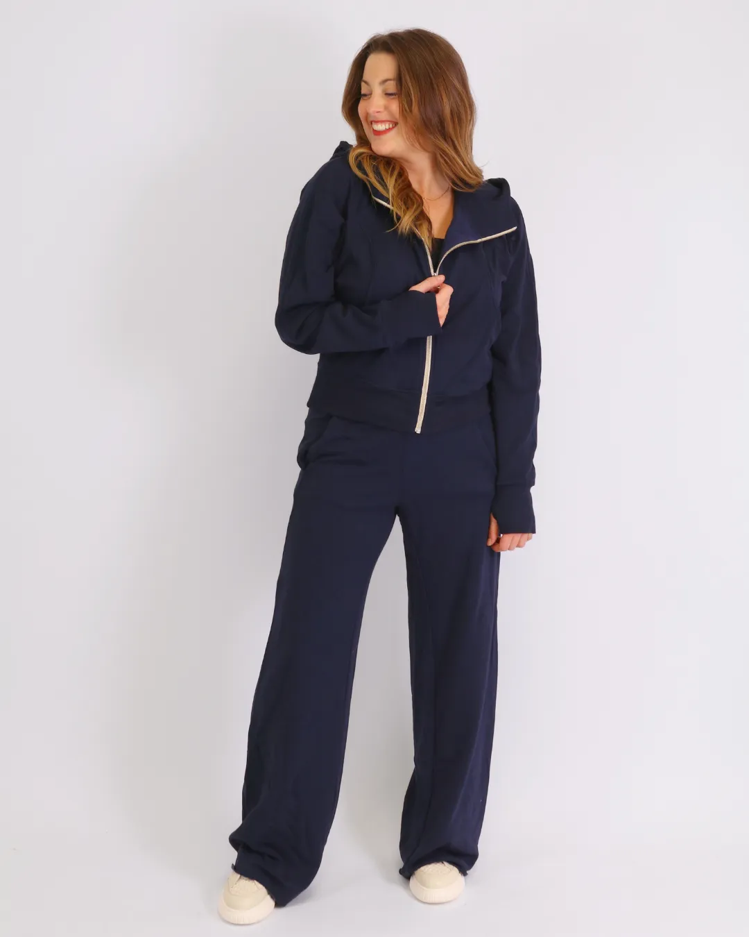Zip-Up Hoodie Navy